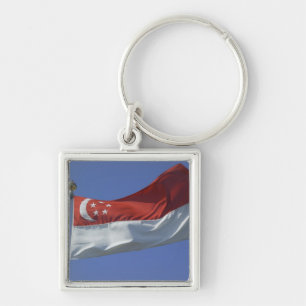 Singapur-Flagge Schlüsselanhänger