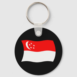 Singapur-Flagge-Schlüsselanhänger Schlüsselanhänger