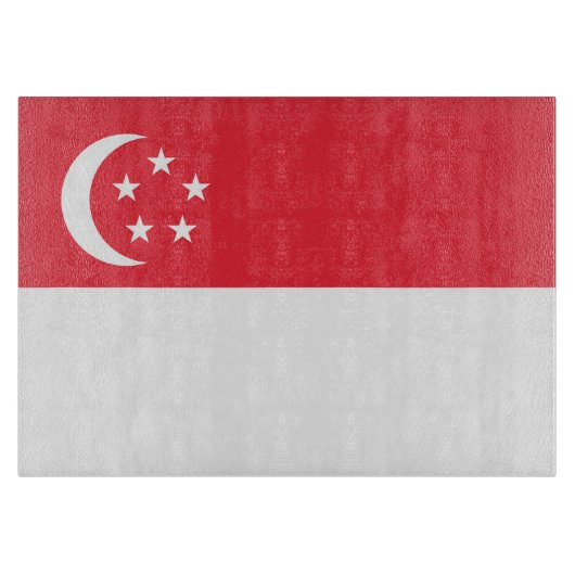 Singapur-Flagge Schneidebrett (Vorderseite)