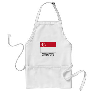 Singapur-Flagge Schürze