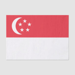 Singapur-Flagge Seidenpapier