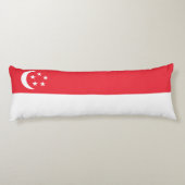 Singapur-Flagge Seitenschläferkissen (Rückseite)