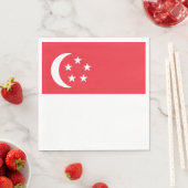 Singapur-Flagge Serviette (Beispiel)