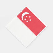 Singapur-Flagge Serviette (Ecke)