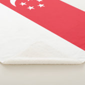 Singapur-Flagge Sherpadecke (3/4)