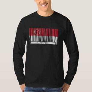 Singapur-Flagge Singapur Heritage Barcode Singap T-Shirt