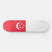 Singapur-Flagge Skateboard (Horizontal)