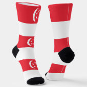 Singapur-Flagge Socken (Gewinkelt)