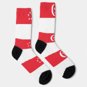 Singapur-Flagge Socken (Rechts)
