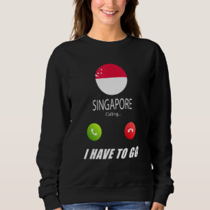 Singapur-Flagge Souvenir Singapur Ruft Ist Ca Sweatshirt