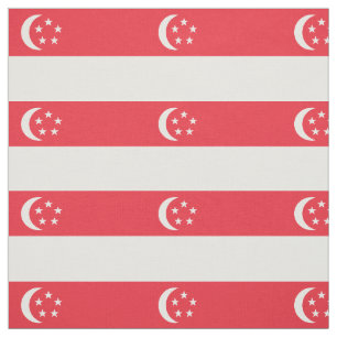 Singapur-Flagge Stoff