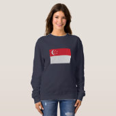 Singapur-Flagge Sweatshirt (Vorne ganz)