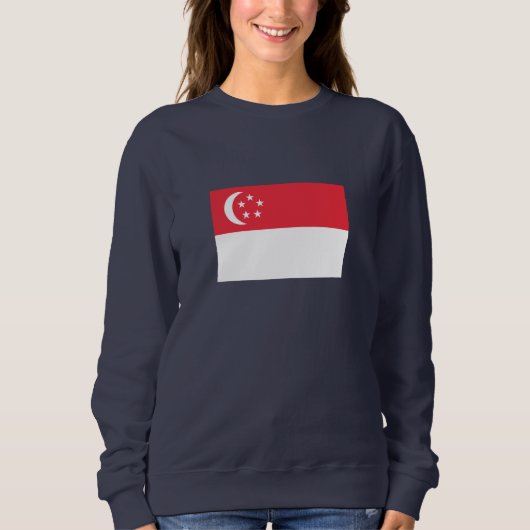 Singapur-Flagge Sweatshirt (Vorderseite)