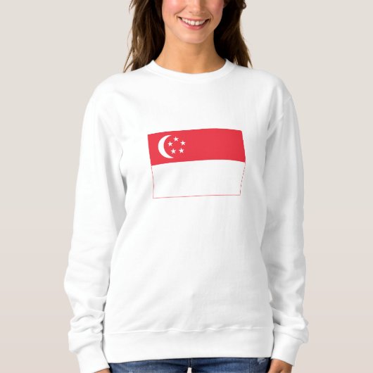 Singapur-Flagge Sweatshirt (Vorderseite)