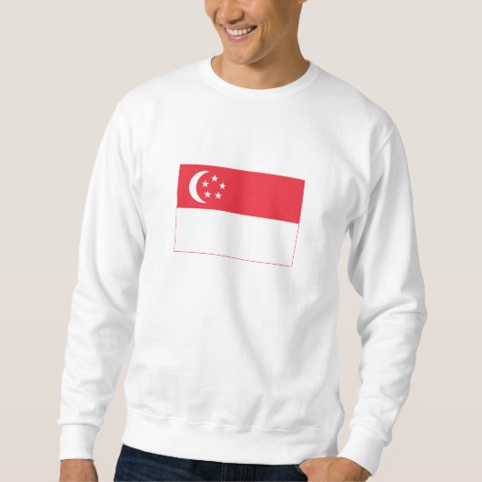Singapur-Flagge Sweatshirt (Vorderseite)