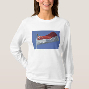 Singapur-Flagge T-Shirt