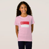 Singapur-Flagge T-Shirt (Vorne ganz)