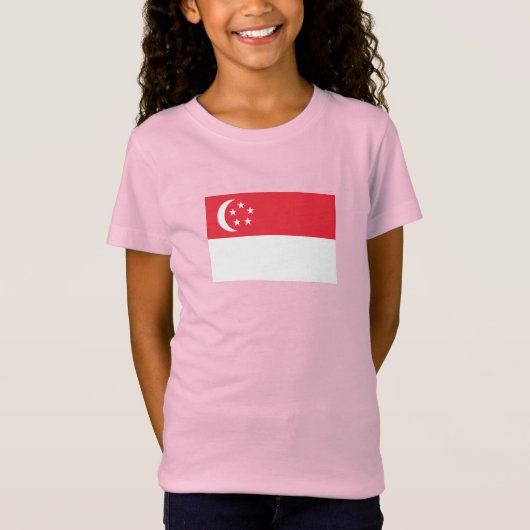 Singapur-Flagge T-Shirt (Vorderseite)