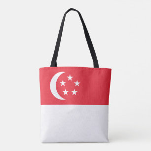 Singapur-Flagge Tasche