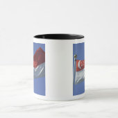 Singapur-Flagge Tasse (Zentrum)