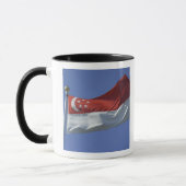 Singapur-Flagge Tasse (Links)