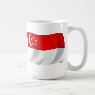 Singapur-Flagge-Tasse Kaffeetasse