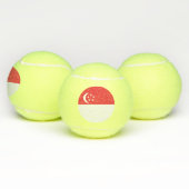 Singapur-Flagge Tennisbälle (Multi)