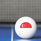 Singapur-Flagge Tischtennisball (Netto)