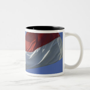 Singapur-Flagge Zweifarbige Tasse
