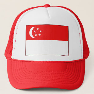 Singapur-Flaggen-Hut Truckerkappe