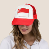 Singapur-Flaggen-Hut Truckerkappe (Beispiel)