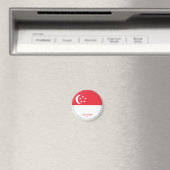 Singapur-Flaggenmagnet Magnet (In Situ (Geschirrspüler))