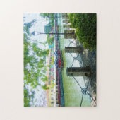 Singapur-Fluss-Ufergegend an Laubsäge Clarkes Quay Puzzle (Vertikal)