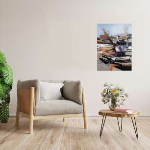 Singapur Flussaufbereitung - Leinwand Art Print