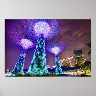 Singapur, Garten an der Bucht Poster