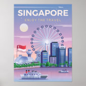 Singapur genießt die Reise Poster (Vorne)