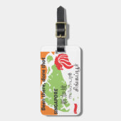 Singapur Gepäckanhänger (Vorderseite vertikal)