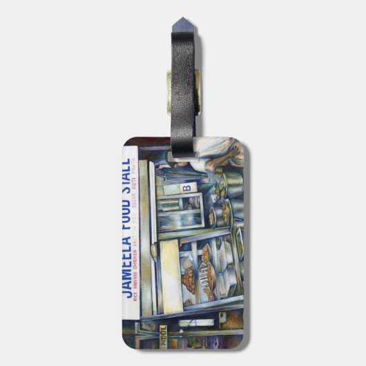 Singapur Gepäckanhänger (Rückseite vertikal)