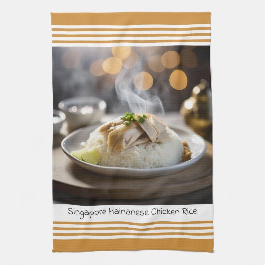 Singapur Hainanese Chicken Rice Kitchen Handtuch (Vertikal)