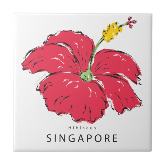 SINGAPUR HIBISKUS COLLECTION FLIESE (Vorderseite)