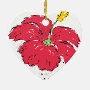 SINGAPUR HIBISKUS COLLECTION KERAMIKORNAMENT