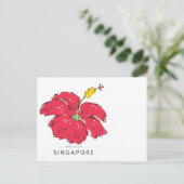 SINGAPUR HIBISKUS COLLECTION POSTKARTE (Stehend Vorderseite)