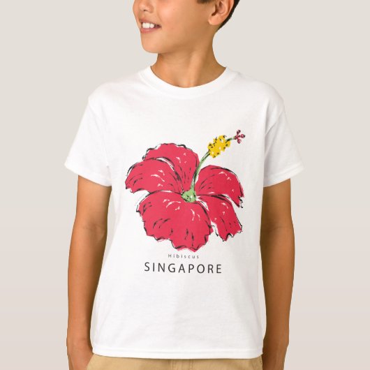 SINGAPUR HIBISKUS COLLECTION T-Shirt (Vorderseite)