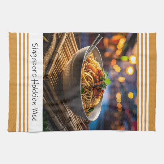 Singapur Hokkien Mee Kitchen Handtuch (Horizontal)