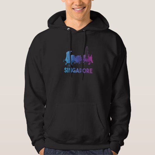 Singapur I Südostasien Hoodie (Vorderseite)