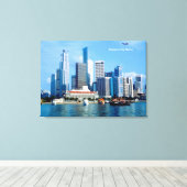 Singapur-Image für Canvas Print Leinwanddruck (Insitu (Holzboden))