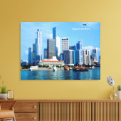 Singapur-Image für Canvas Print Leinwanddruck (Insitu (Wohnzimmer))