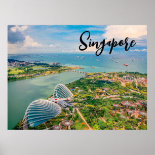 Singapur in Bloom — Luftharmonie der Gärten Poster