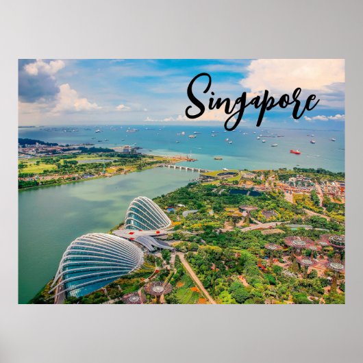 Singapur in Bloom — Luftharmonie der Gärten Poster (Vorne)