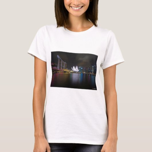 Singapur-Jachthafen Bucht T-Shirt (Vorderseite)